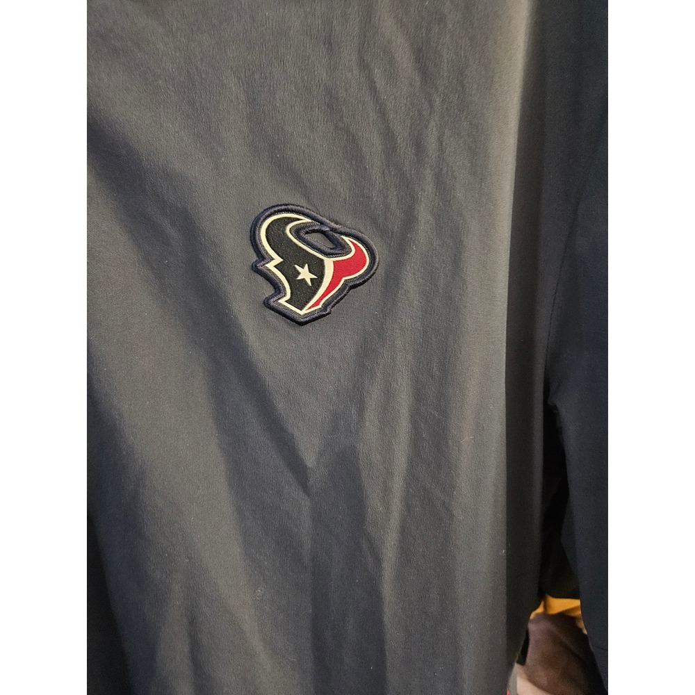 Nike Houston Texans NFL Onfield Short Sleeve Quarter Zip Windshirt Navy Blue XL - Picture 2 of 6